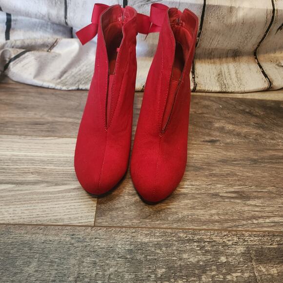 Impo Shoes - IMPO Tarra Women's Red High Heel Ankle Boots